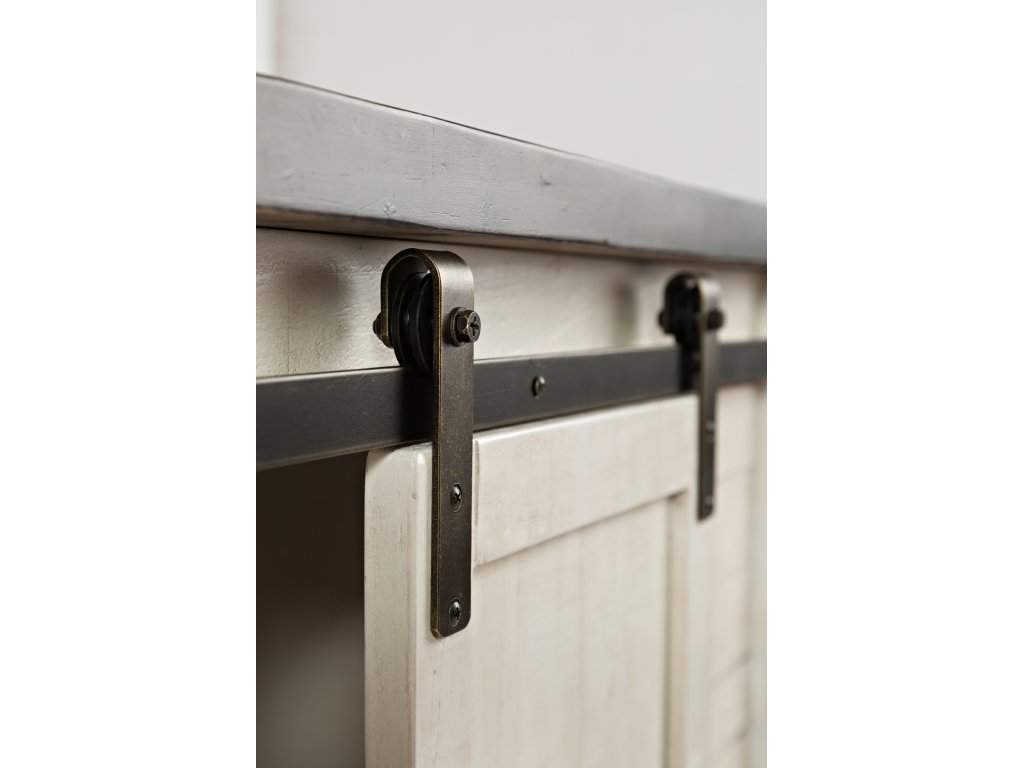 Madison County 32 Inch Barn Door Accent Cabinet - image 2