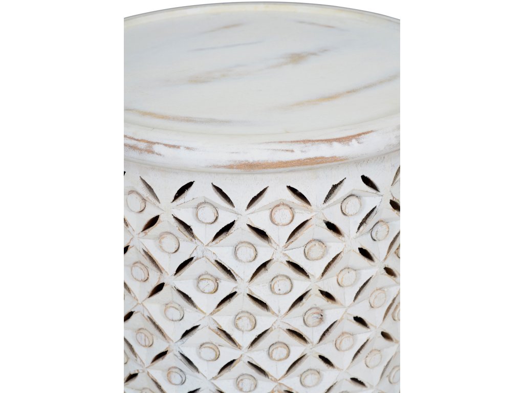 Decker Small Drum Table - Ant White - image 3