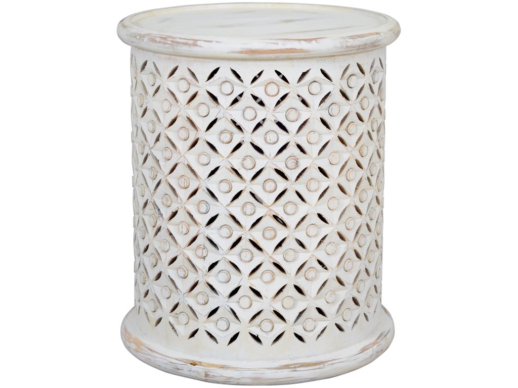 Decker Small Drum Table - Ant White - main image