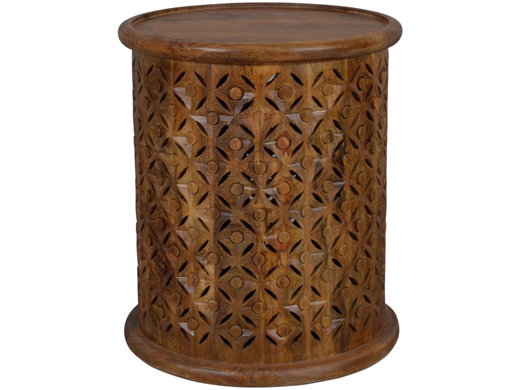 Decker Small Drum Table - Mango - main image
