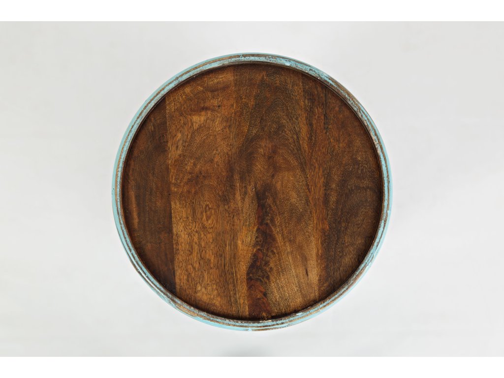 Decker Large Drum Table - Turquoise - image 2
