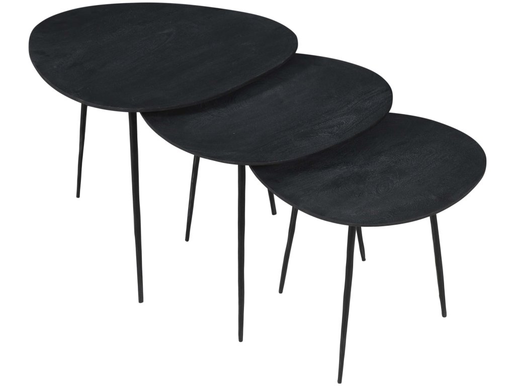 Reeves Nesting Table - Set of 3 - Black - main image