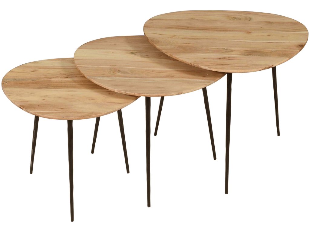Reeves Nesting Table - Set of 3 - Natural - image 2