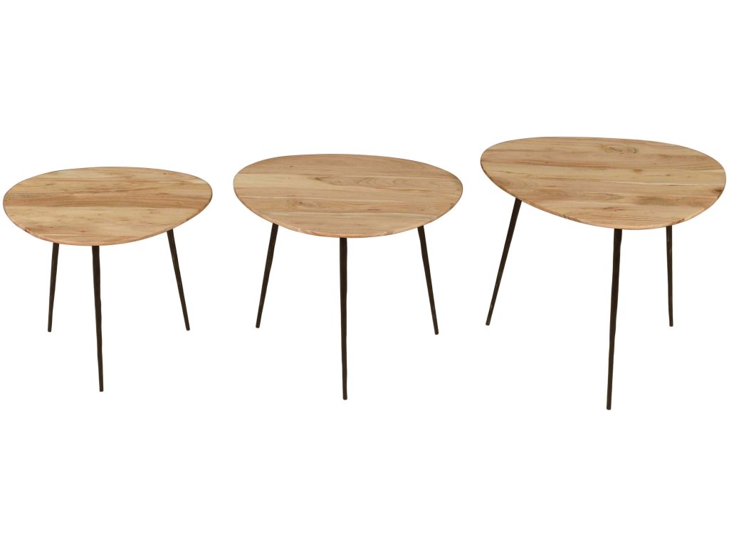 Reeves Nesting Table - Set of 3 - Natural - image 3