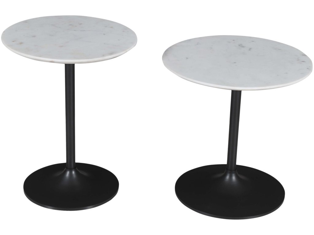 Camille Nesting Table - Set of 2 - Gunmetal - main image