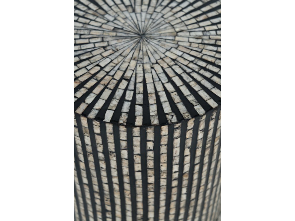 Capri Small Accent Table - Black Multi - image 3
