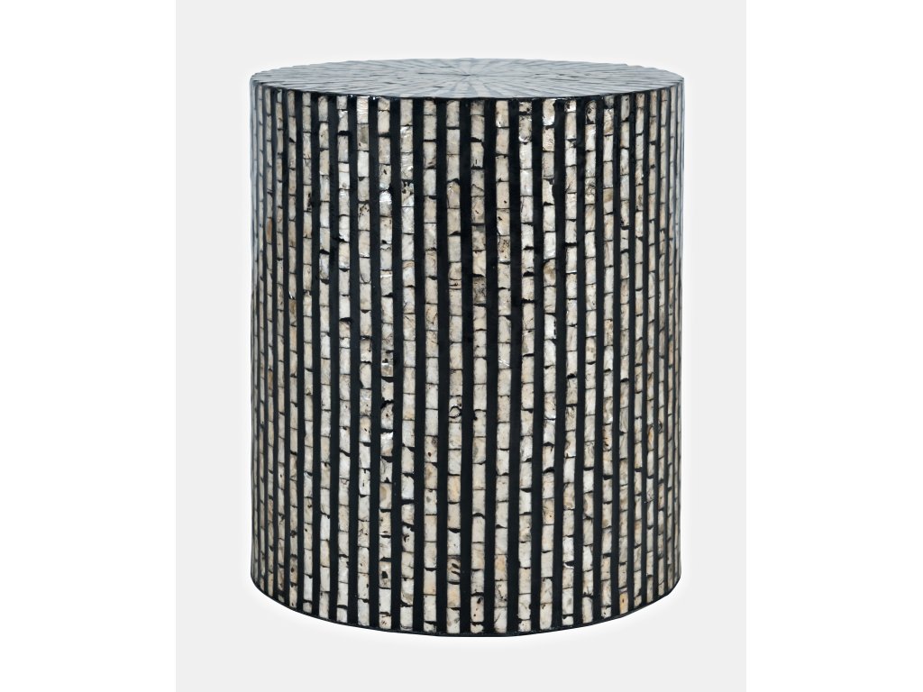 Capri Small Accent Table - Black Multi - main image