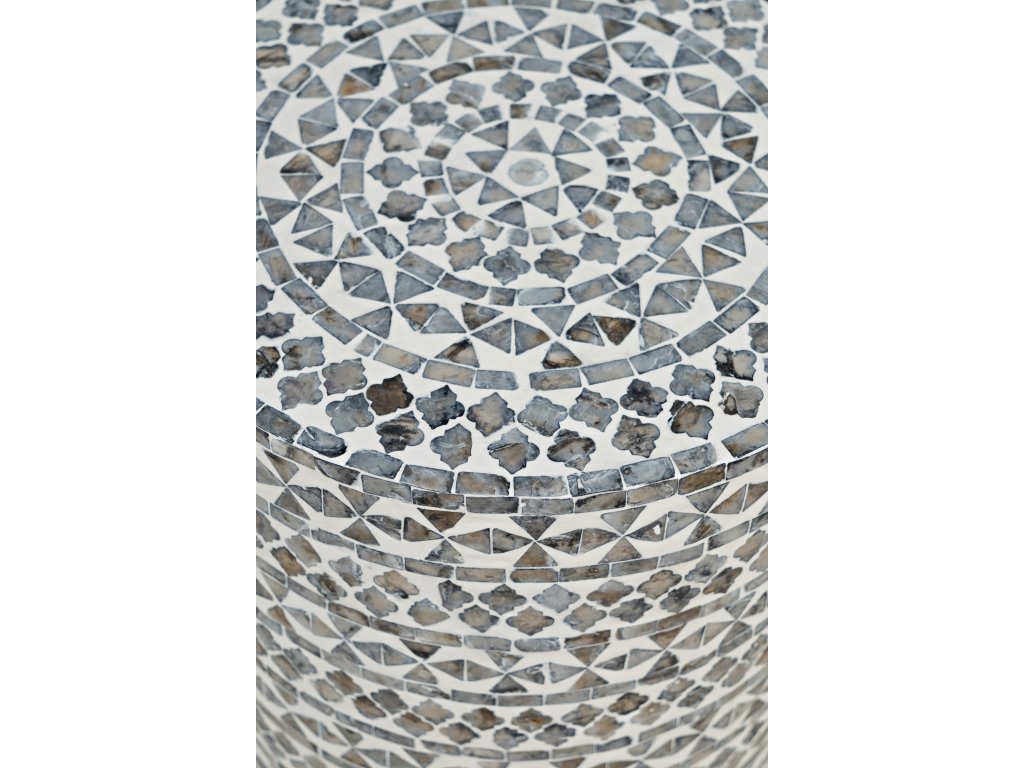 Capri Small Accent Table - Grey Tribal - image 3