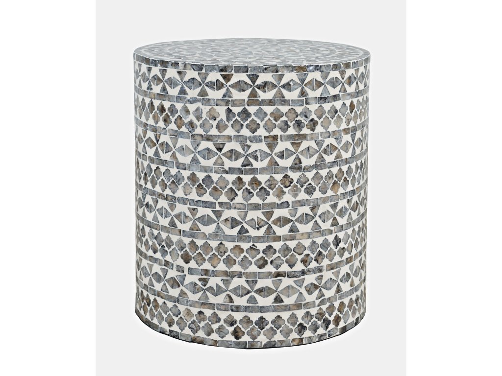 Capri Small Accent Table - Grey Tribal - main image