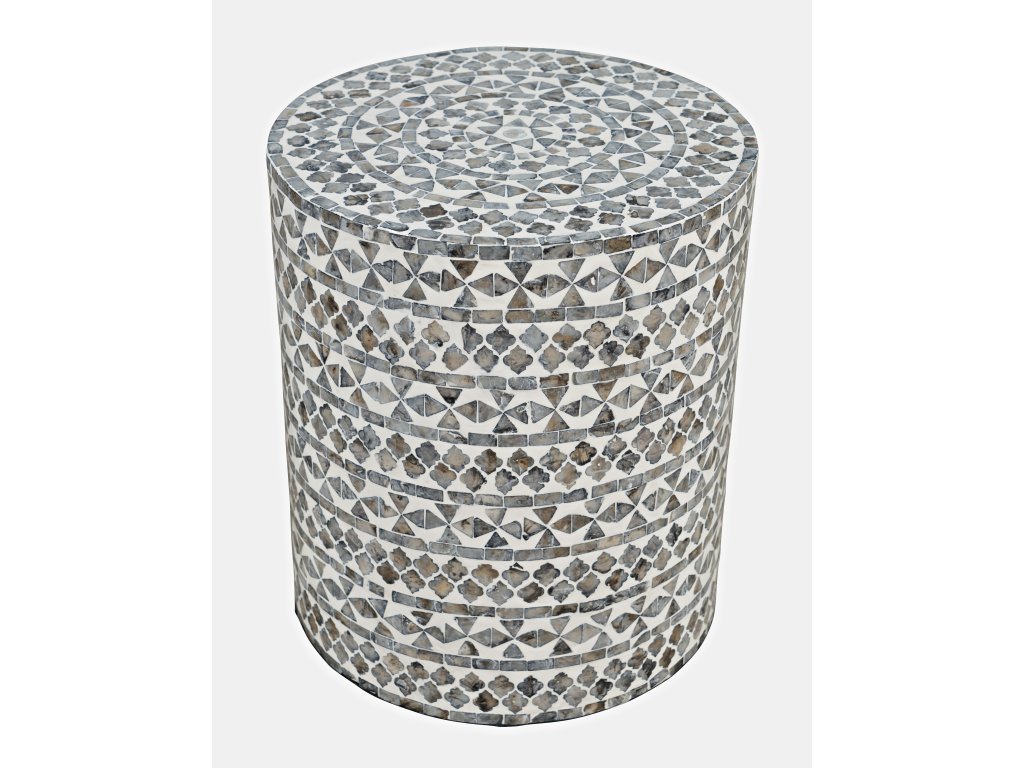 Capri Small Accent Table - Grey Tribal - image 1