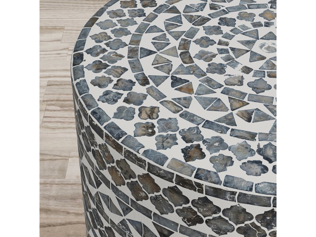 Capri Large Accent Table - Grey Tribal - main image