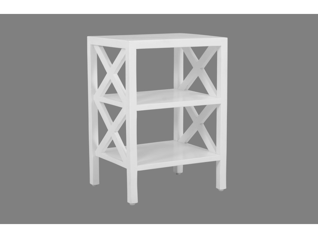 Dylan X Side Accent Table - White - main image