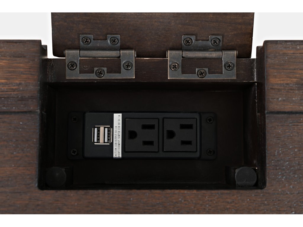 Gramercy Power Desk - Dark Chevron - image 1
