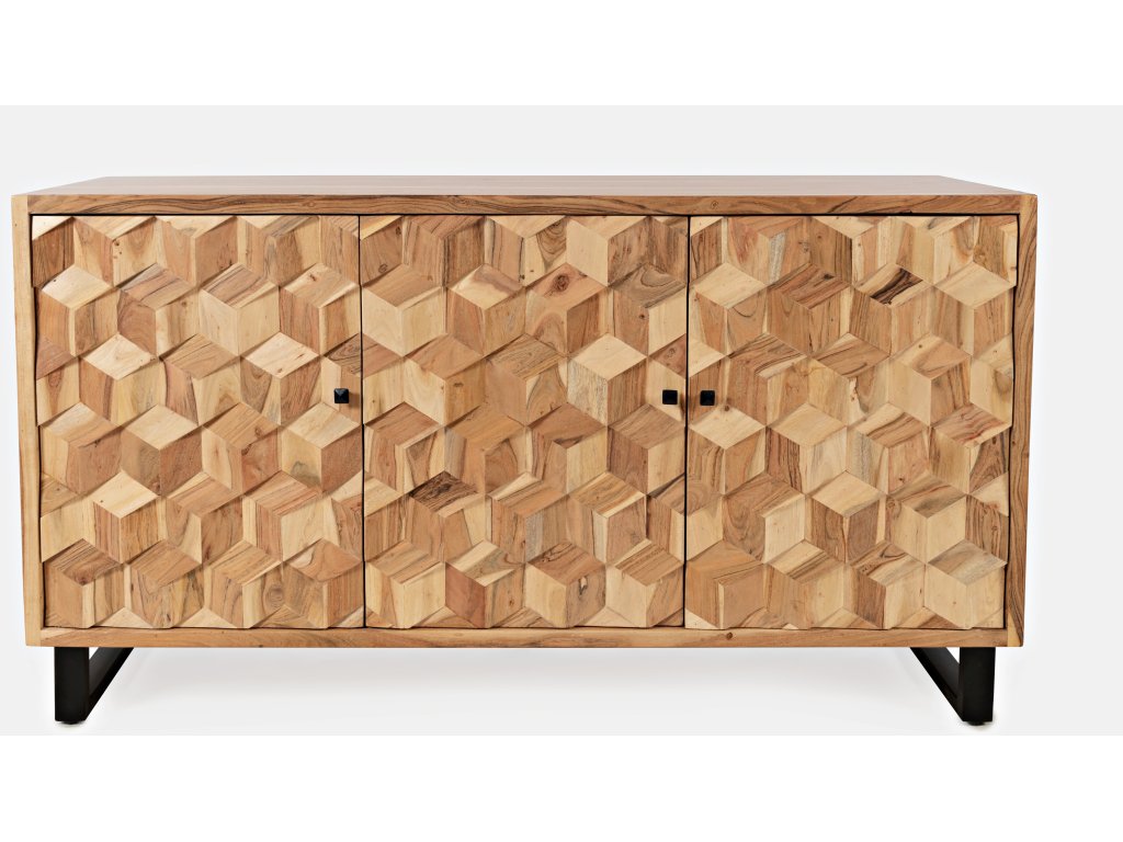 Geometrix 3 Door Accent Cabinet - image 1