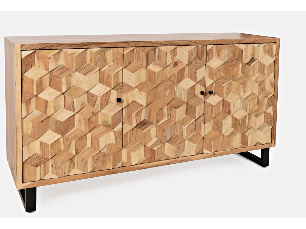 Geometrix 3 Door Accent Cabinet - image 2