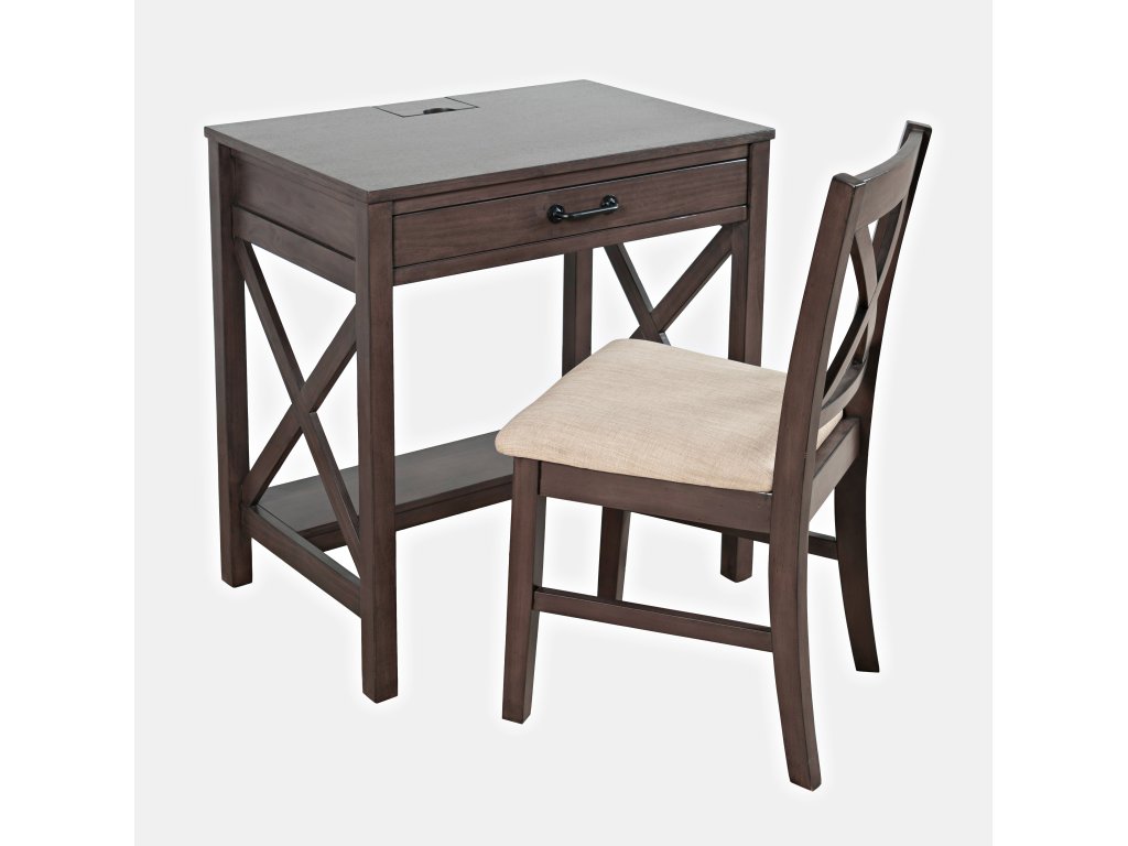 Hobson Power Desk - Grey - image 1