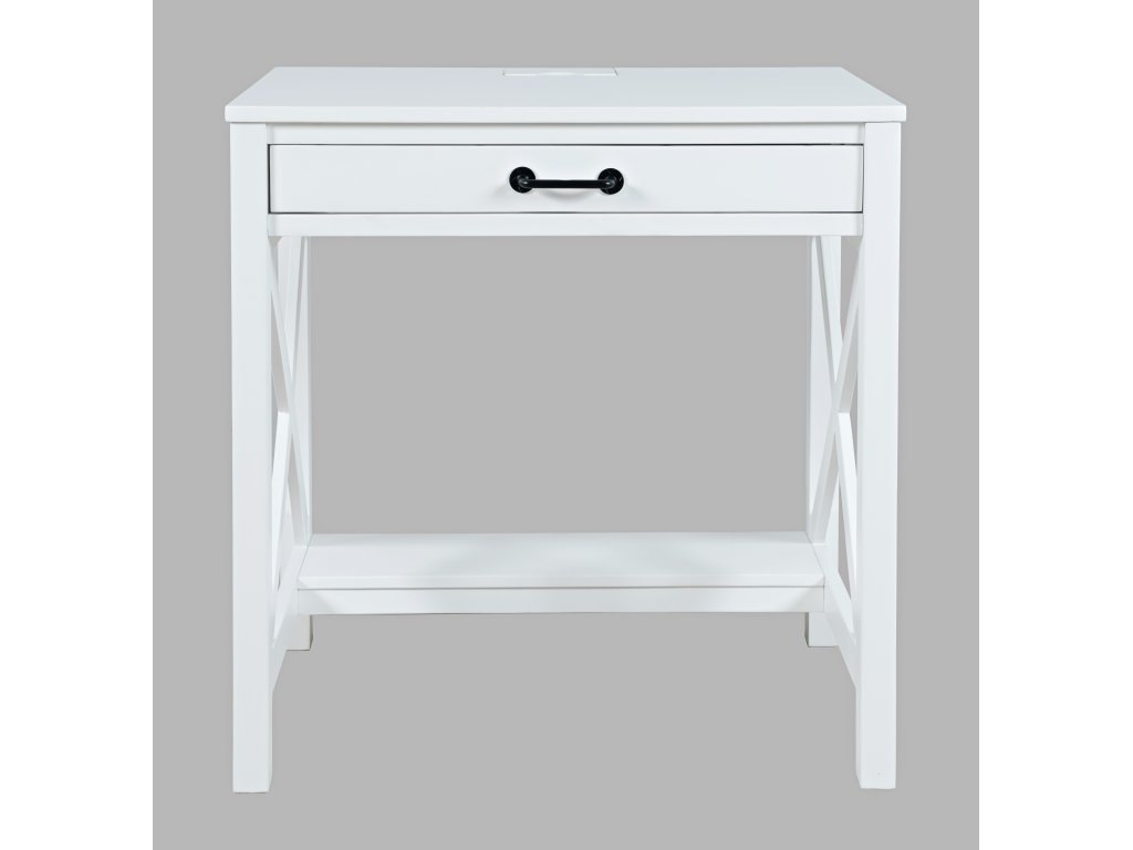 Hobson Power Desk - White - main image