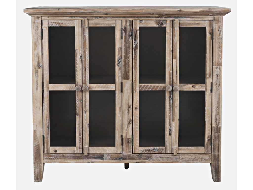 Rustic Shore 4 Door Low Accent Cabinet - KD - main image