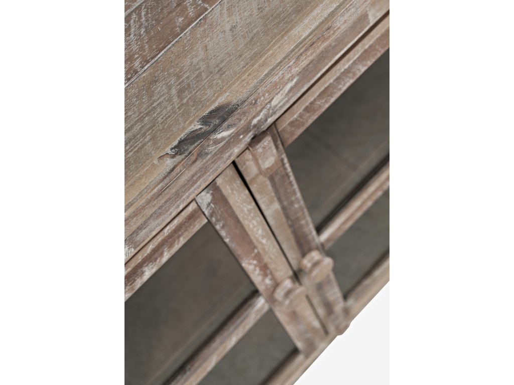 Rustic Shore 4 Door Low Accent Cabinet - KD - image 2