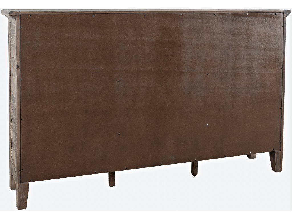 Rustic Shores 6 Door Accent Cabinet - KD - image 1