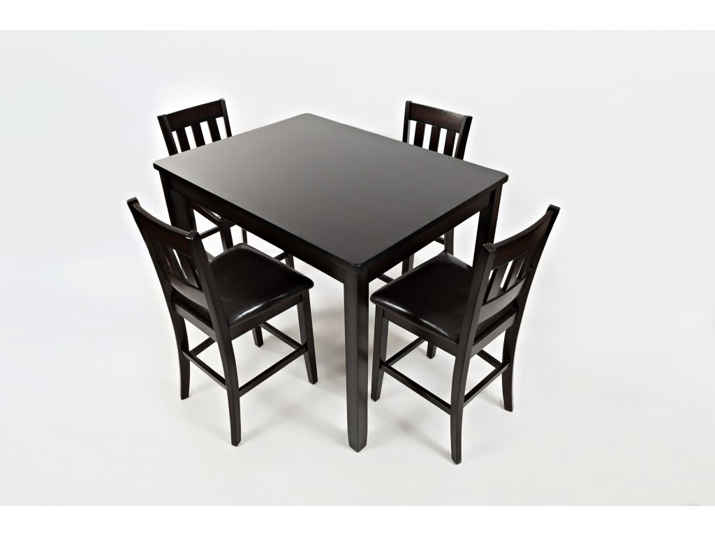 Dark Rustic Prairie 5 Pack - Table with (4) Stools - image 1
