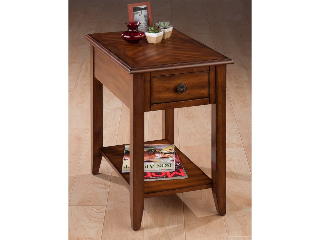 Chairside Table - Medium Brown - main image