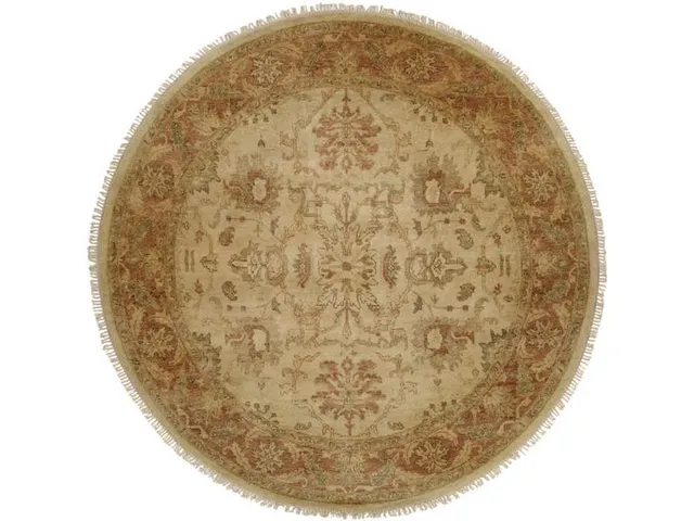 Oushak Ivory/Firebrick - Alternative View