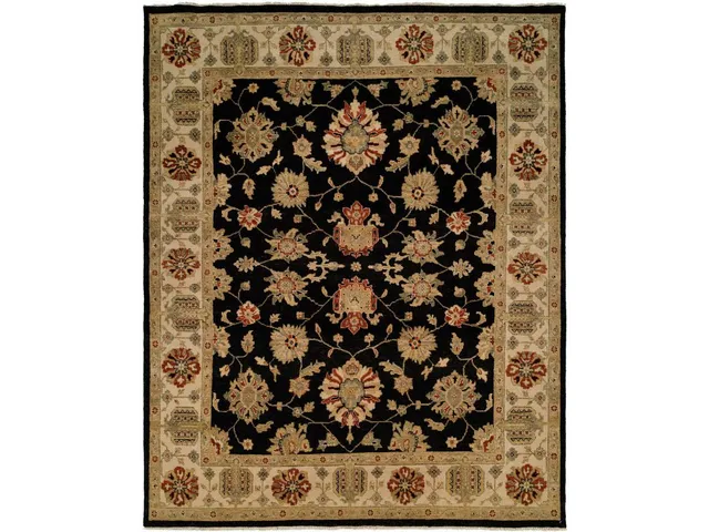 Oushak Black/Ivory