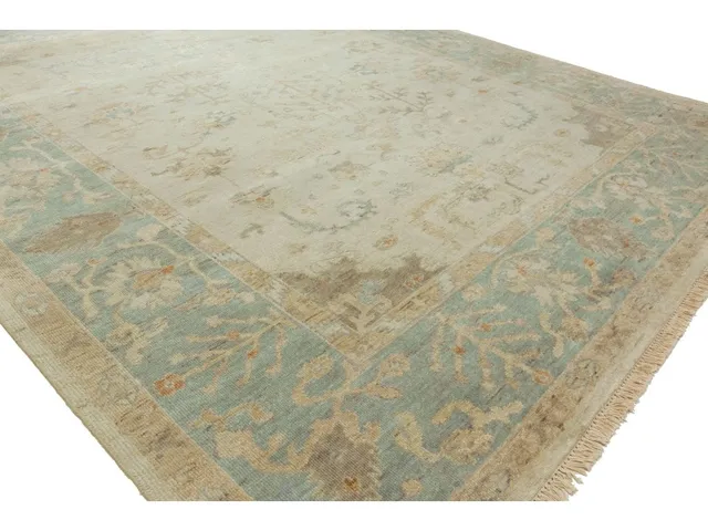 Oushak Ivory / Spa Blue - Alternative View