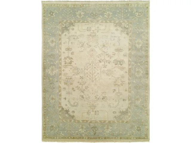 Oushak Ivory / Spa Blue