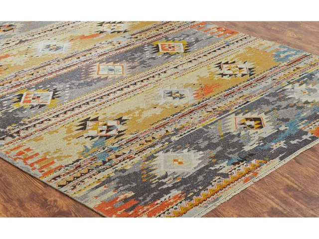 Soumak Chroma Goldenrod/Grey/Multi - Alternative View