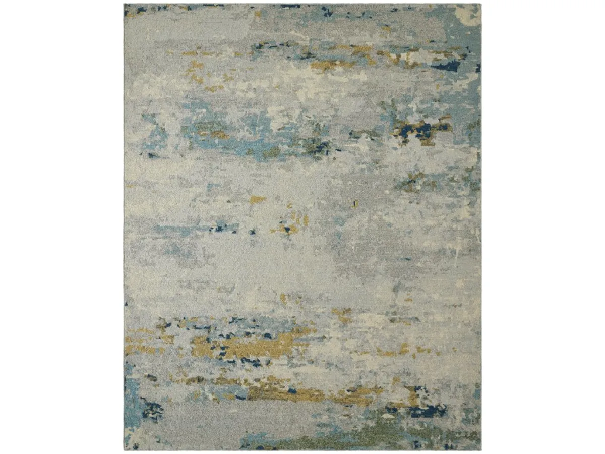 Soumak Modern Coastal Blues Abstract - primary view
