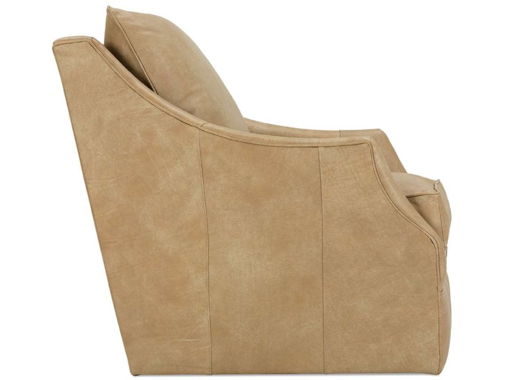 Rowe Kara Leather Swivel Glider Swivel Chair, alternate view 1