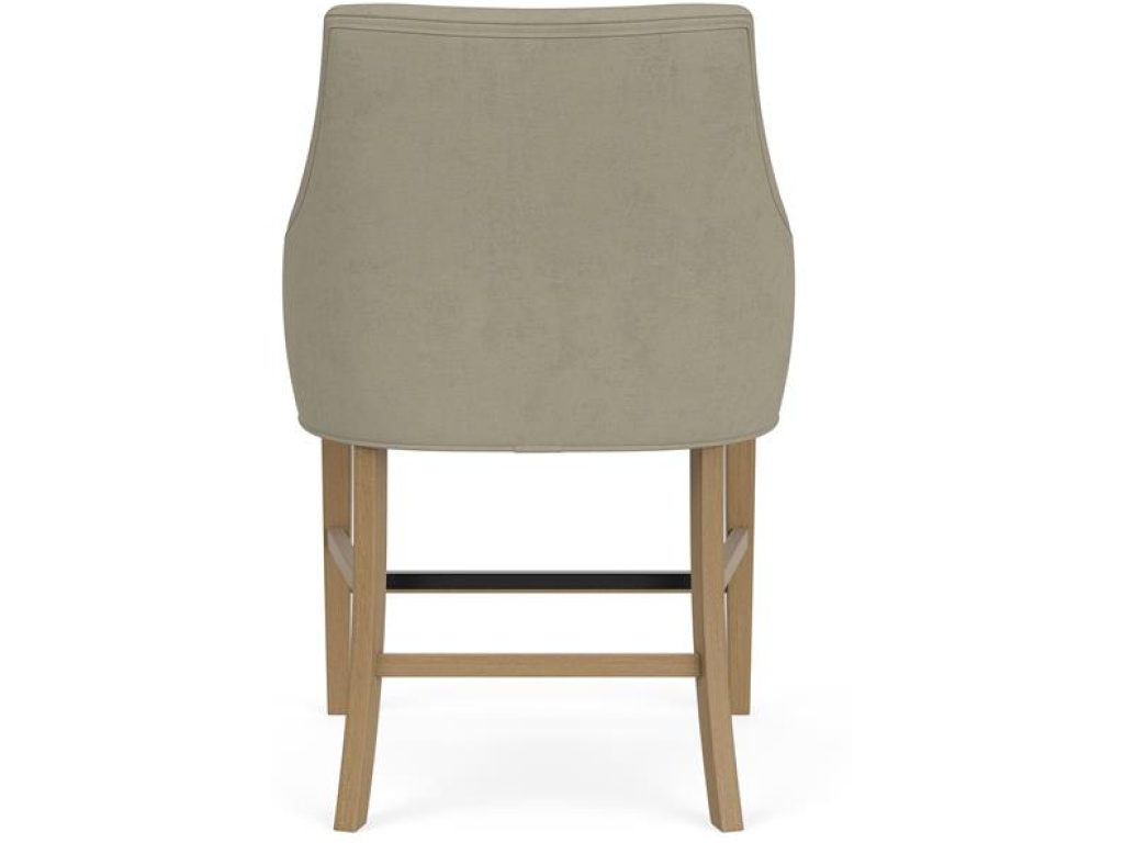Swoop Arm Upholstered Stool - image 2