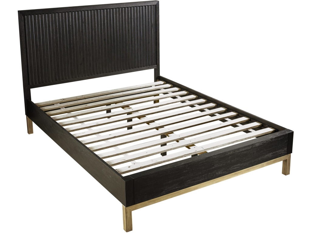 Kentfield Solid Wood Platform Bed in Black Drifted Oak - image 5