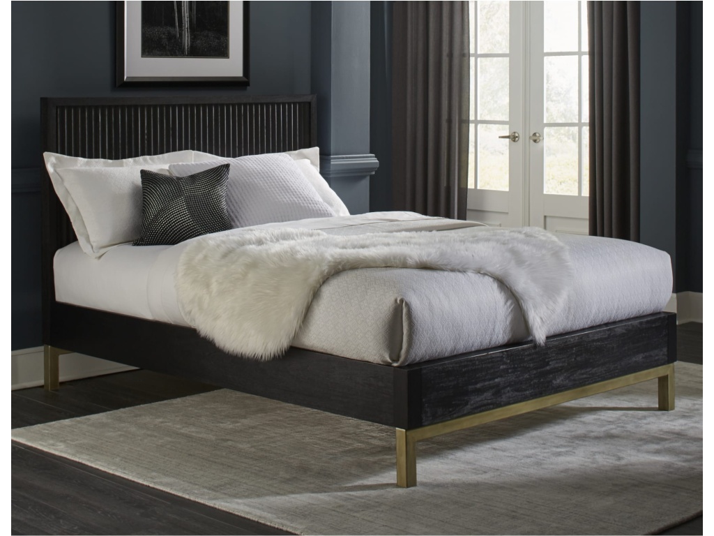 Kentfield Solid Wood Platform Bed in Black Drifted Oak - image 6