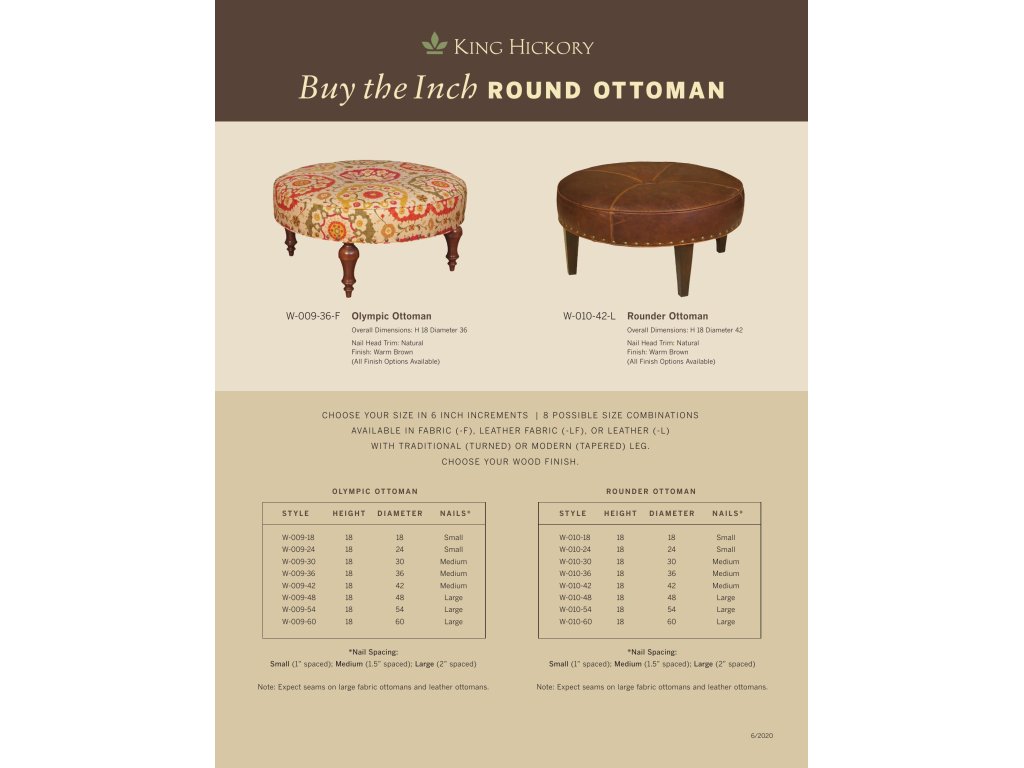 Rounder Ottoman - image 1