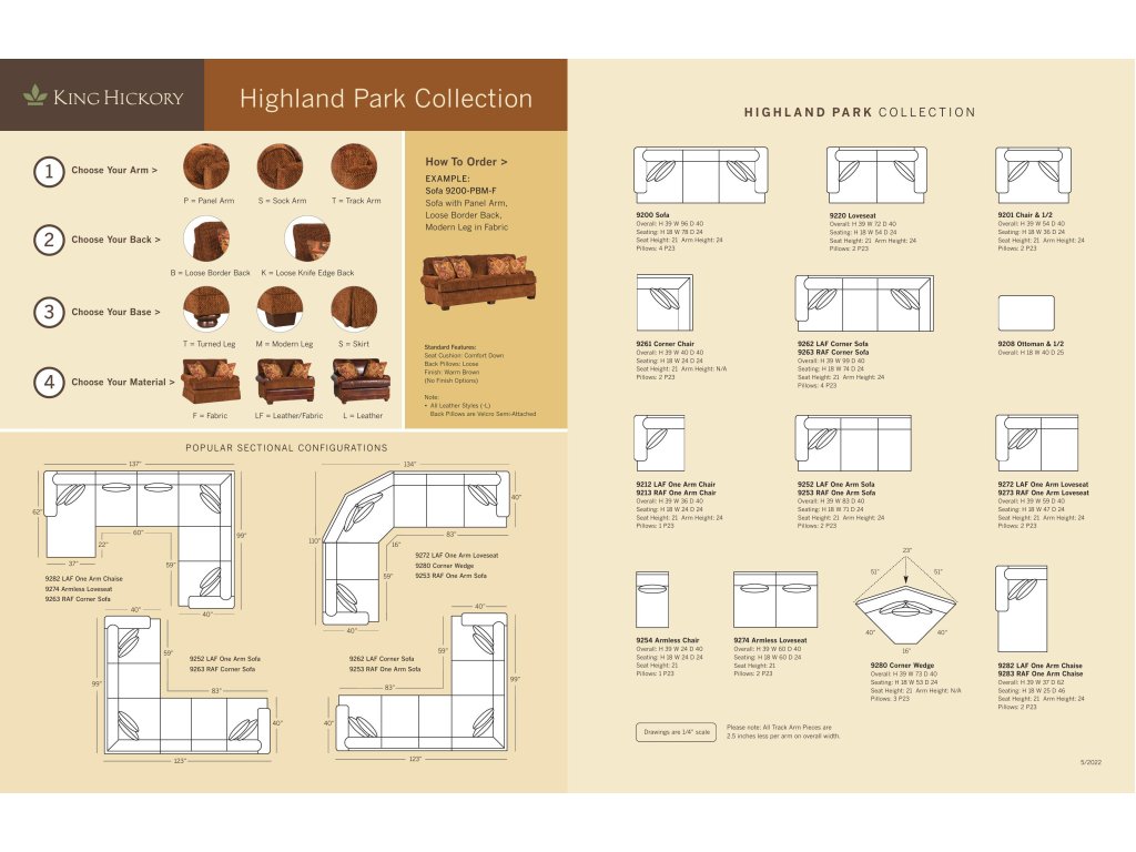 Highland Park Laf One Arm Sofa - image 2