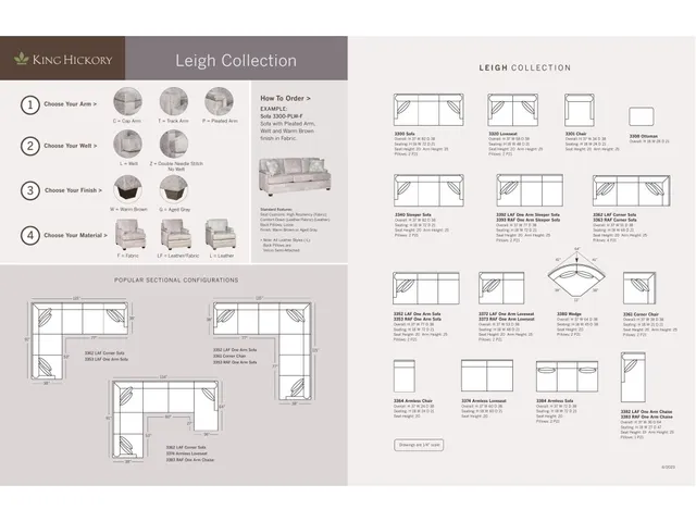 Leigh Raf One Arm Sofa - Alternative View