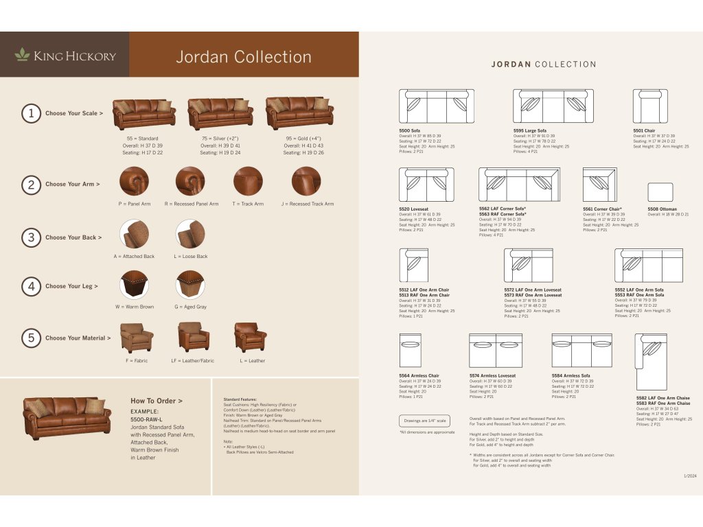 Jordan Silver Laf One Arm Sofa - image 1