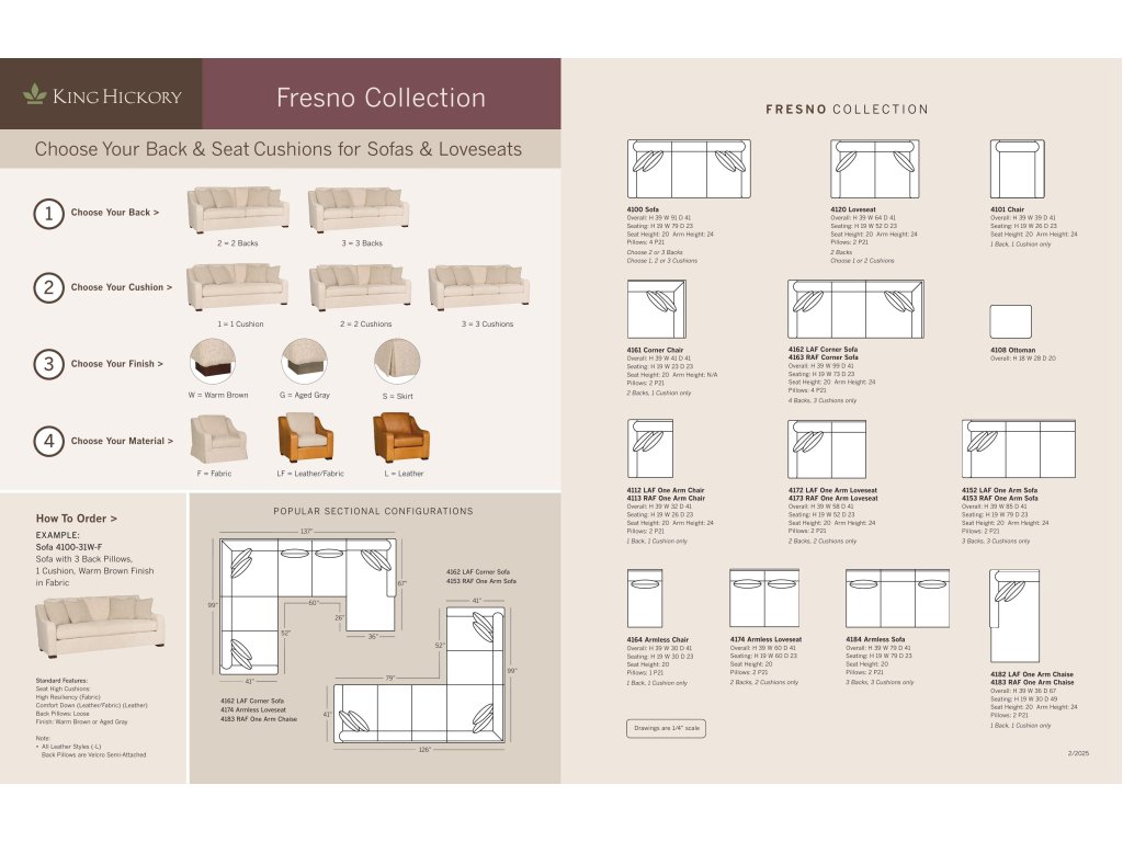 Fresno Laf One Arm Sofa - image 1