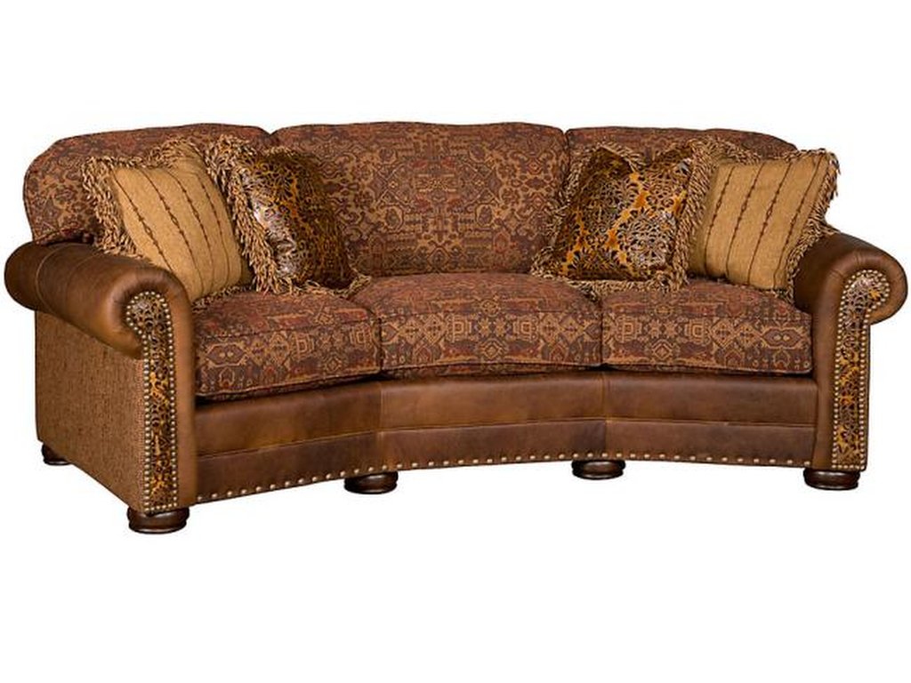 Ricardo Leather/Fabric Conversation Sofa - main image