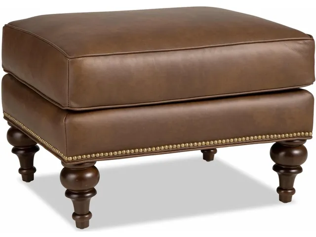 Cm Leather Ottoman