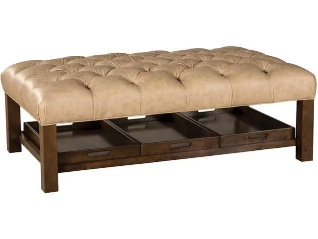 Cm Leather Ottoman
