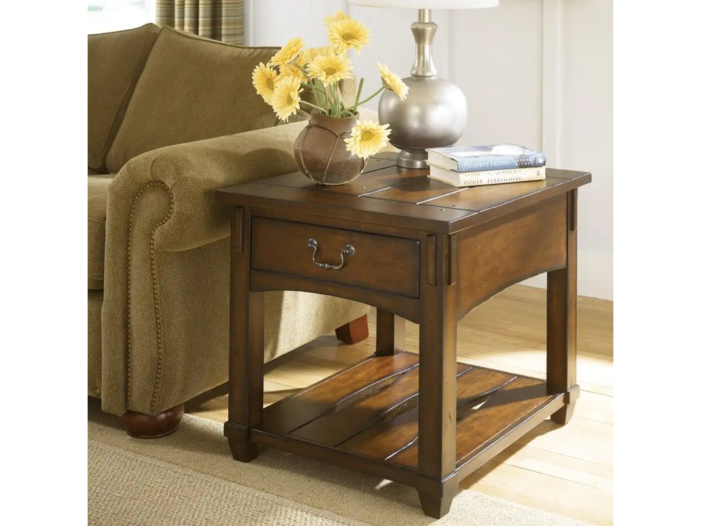 Tacoma Rectangular Drawer End Table - image 1
