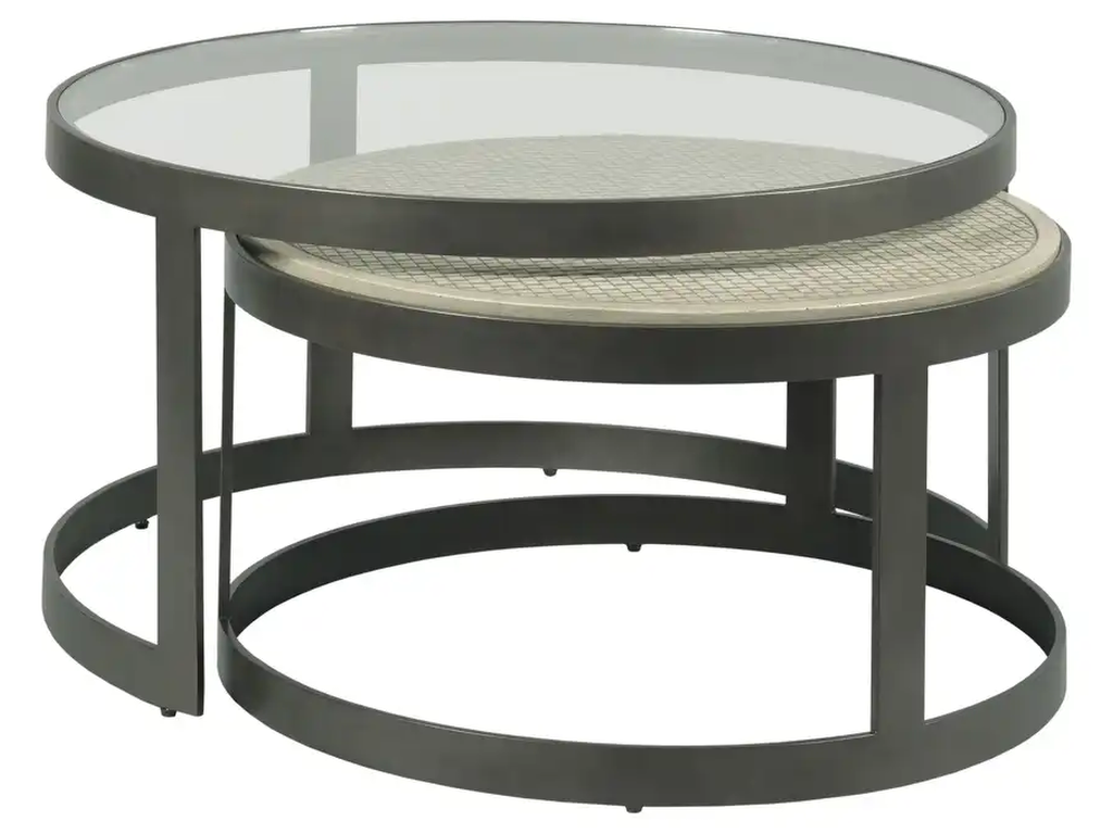 Hidden Treasures Concrete Nesting Coffee Tables - main image