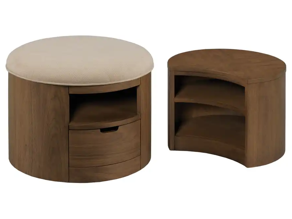 Hidden Treasures Bunching Ottoman Coffee Tables - image 2