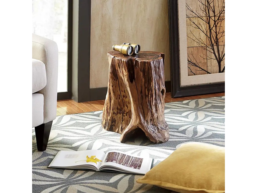 Hidden Treasures Tree Trunk Accent Table - image 1