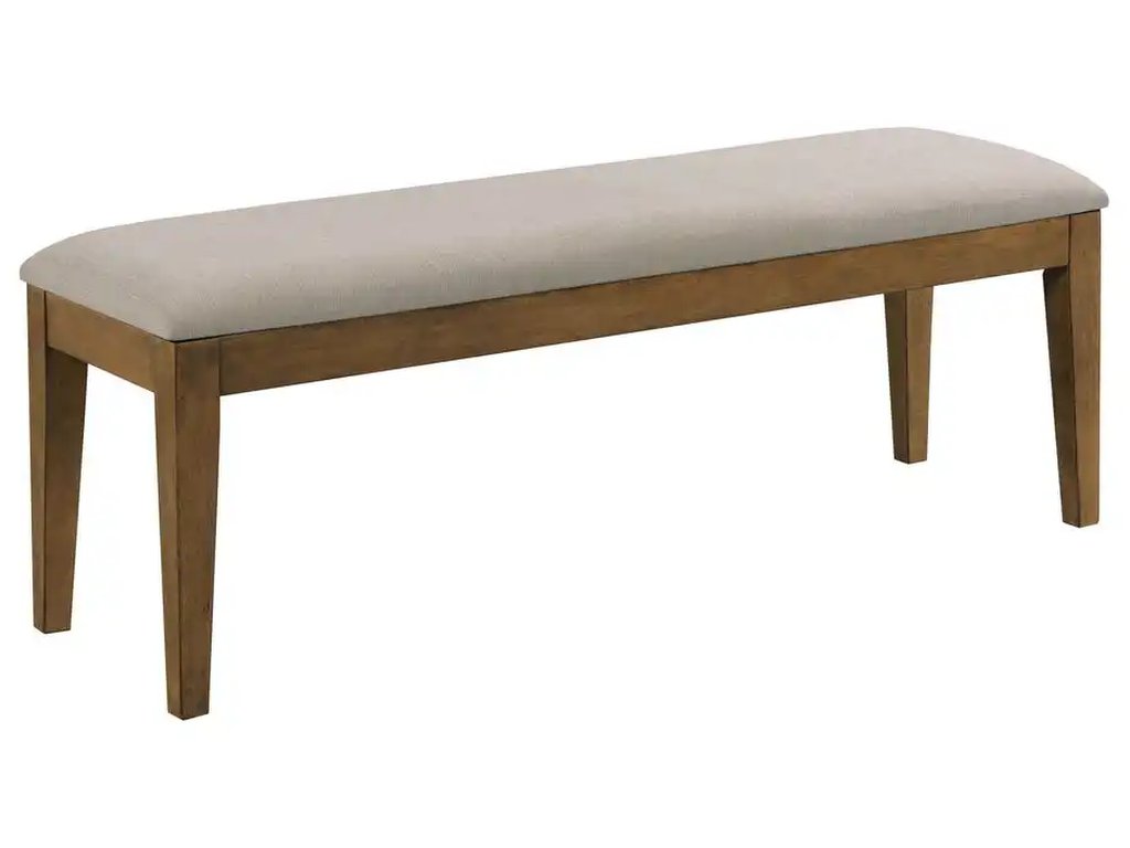 Kafe Upholstered Dining Bench, Latte - image 1