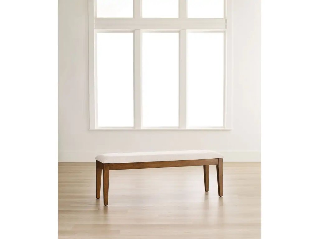 Kafe Upholstered Dining Bench, Latte - image 4
